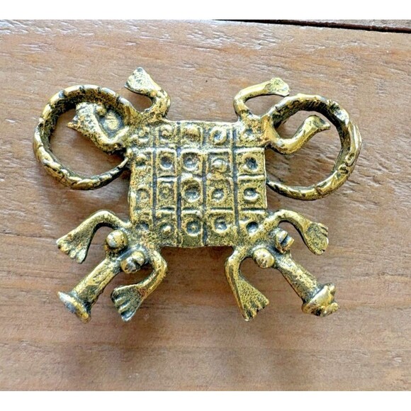 Vintage Alva Museum Replica Alligator Pin Brooch Used - Picture 5 of 13